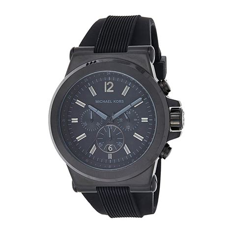 michael kors dylan black watch|michael kors oversized boyfriend watch.